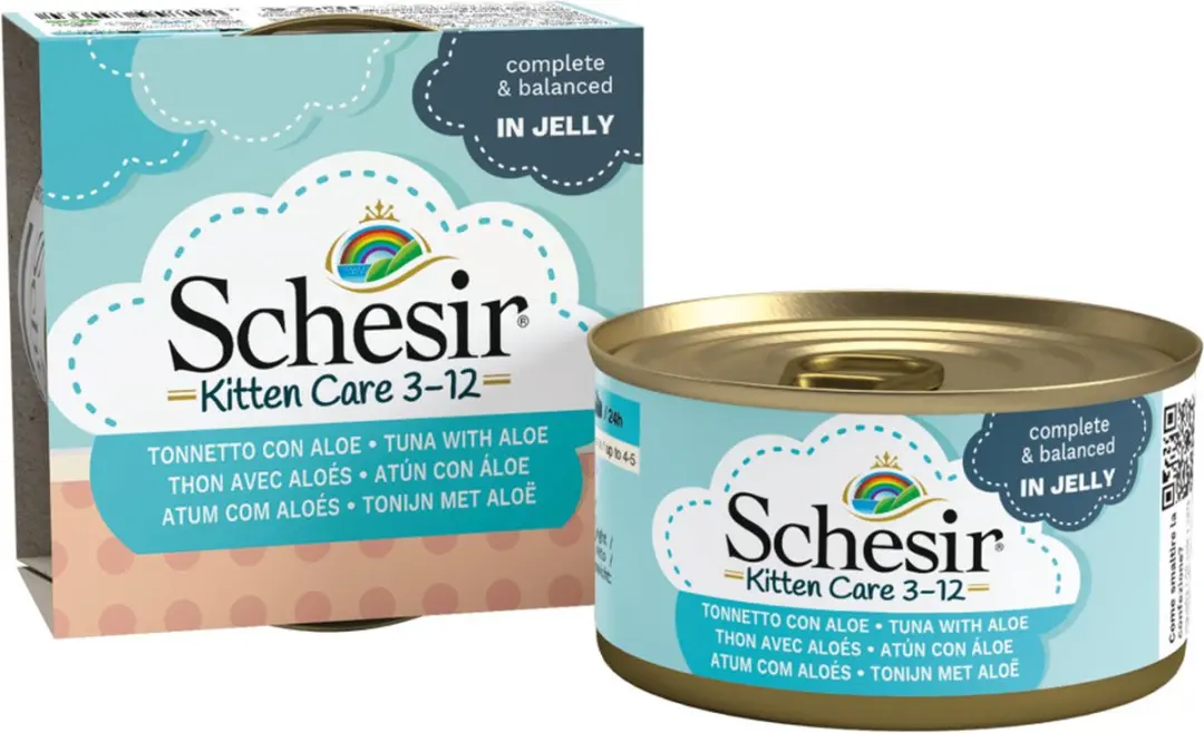 Schesir Kitten Tonijn Aloe in Gelei - 14x85g