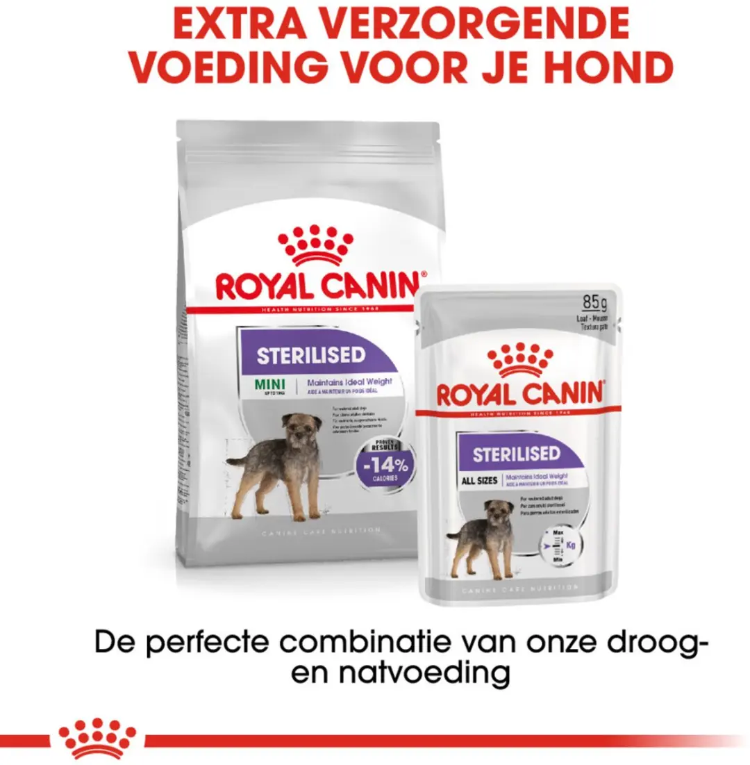Royal Canin CCN Sterilised Hondenvoer - 48 Stuks (4x12x85g)