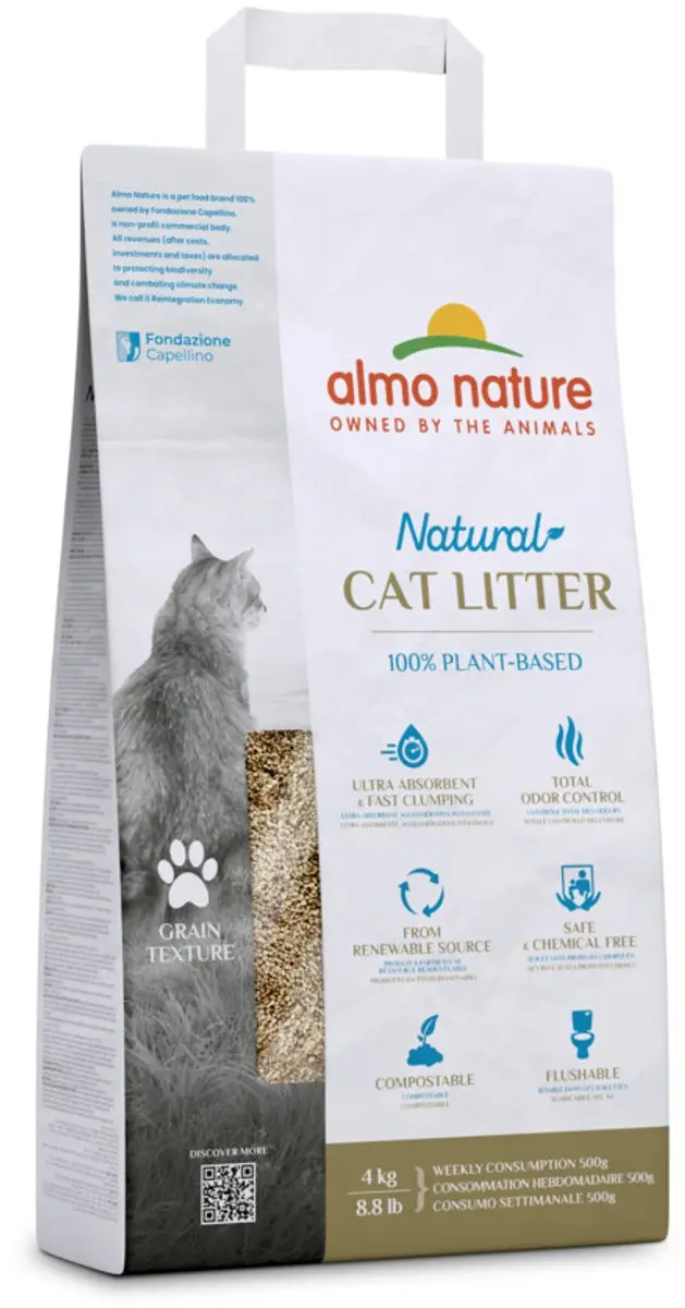 Almo Nature Cat Litter Grain Texture 4kg