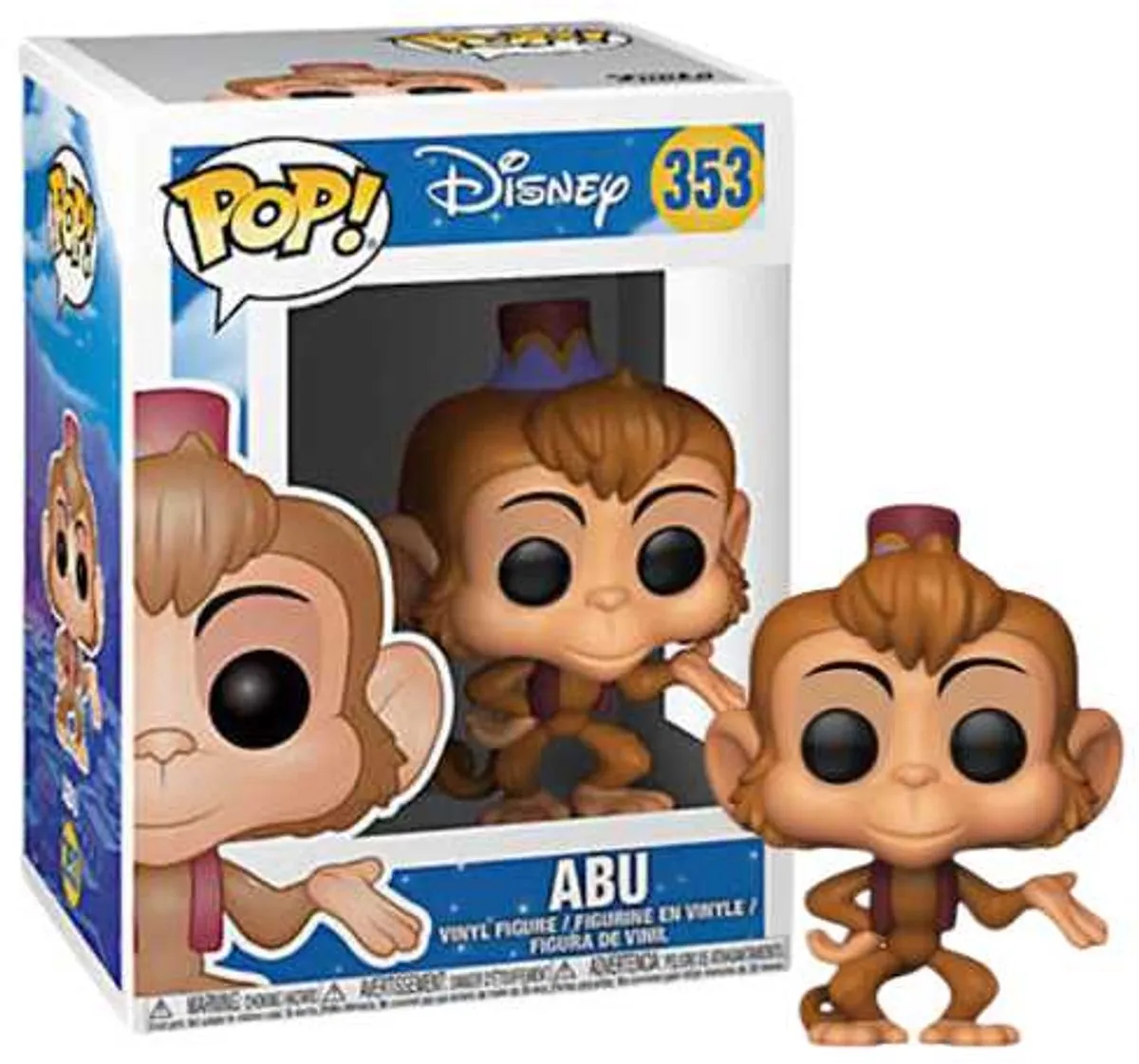 Funko Pop! Disney Abu Vinyl Verzamelfiguur 9,5cm - Multicolor