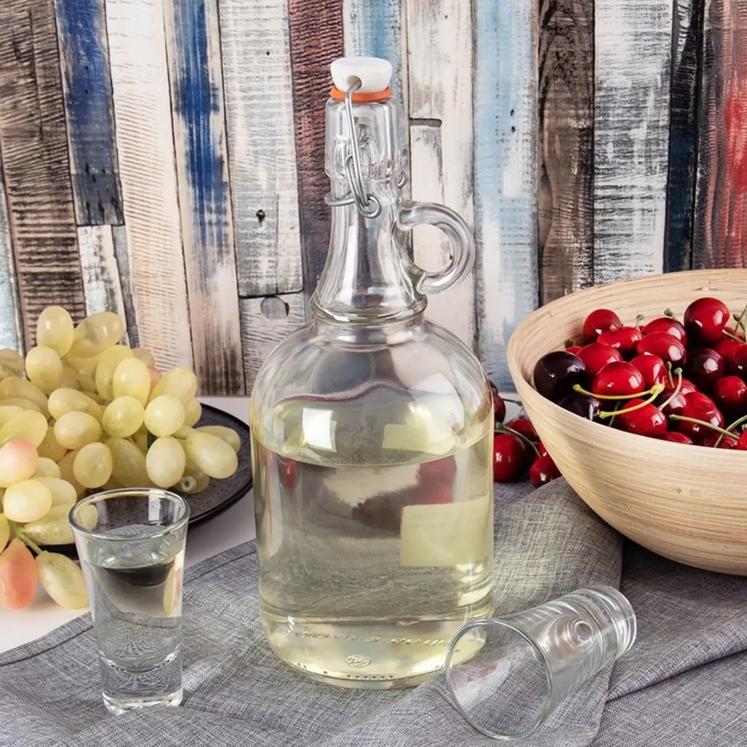 Orion Retro Stijl Glazen Fles 1L - Met Klip