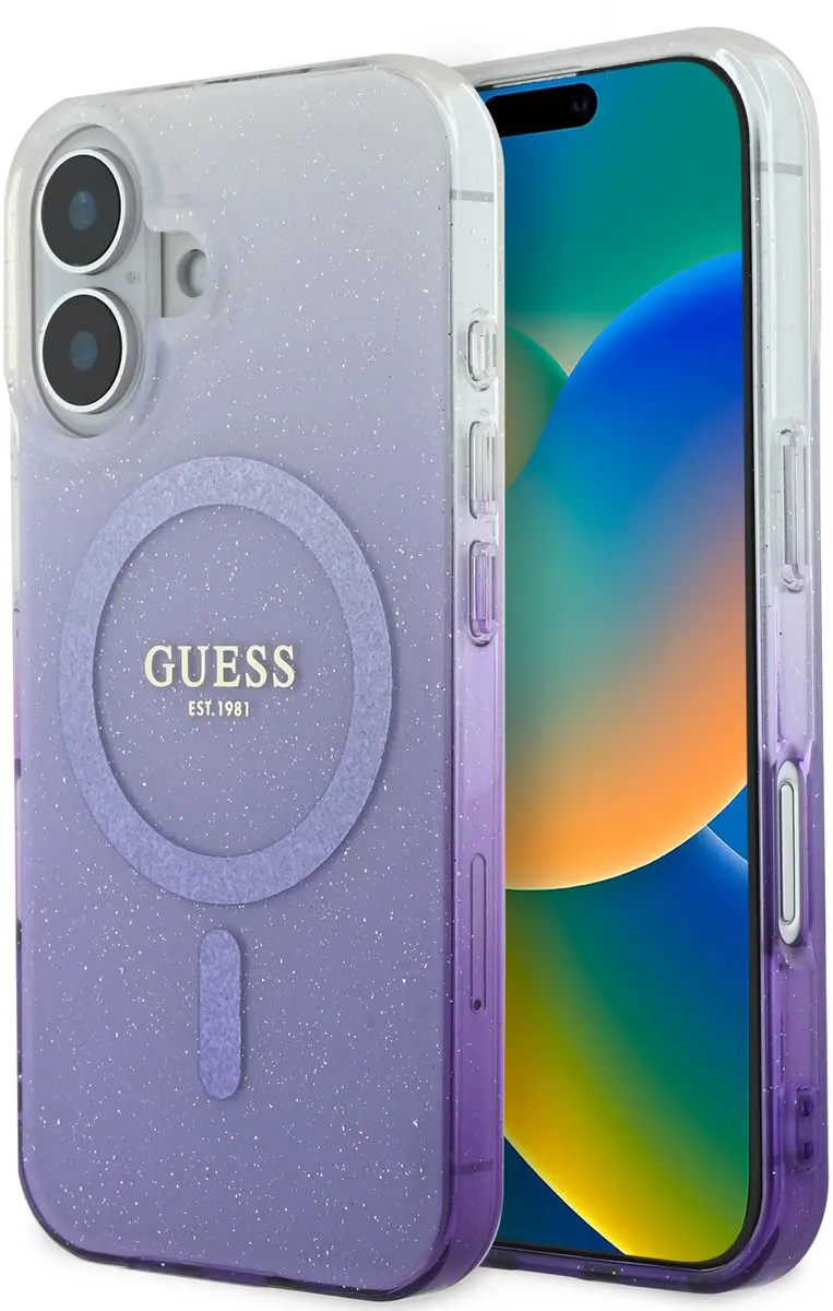 GUESS MagSafe Glitter Gradient Case iPhone 16