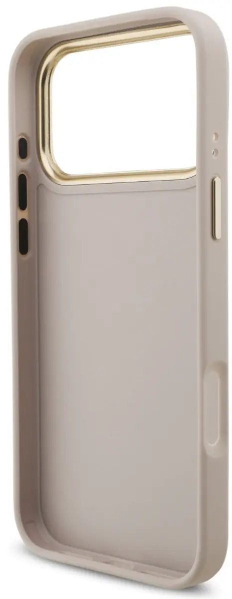 GUESS 4G Hoesje iPhone 17 Pro Max - Metaal - Zwart