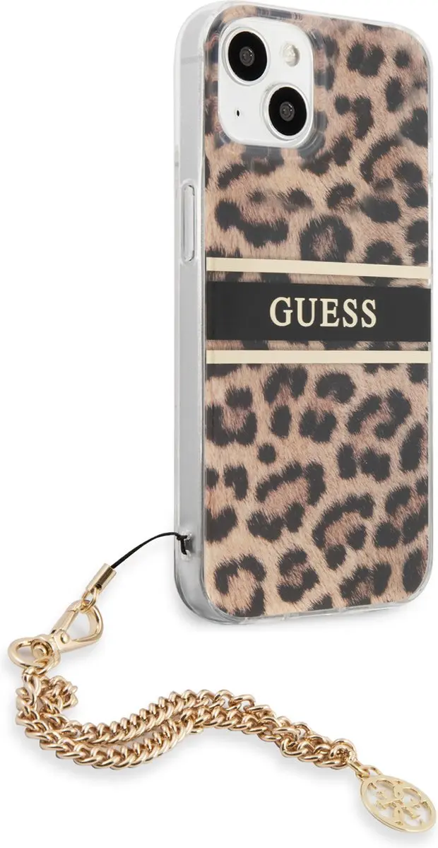 GUESS iPhone 13 Mini Hoesje - Luipaard - 8147 - afbeelding 6 van 6