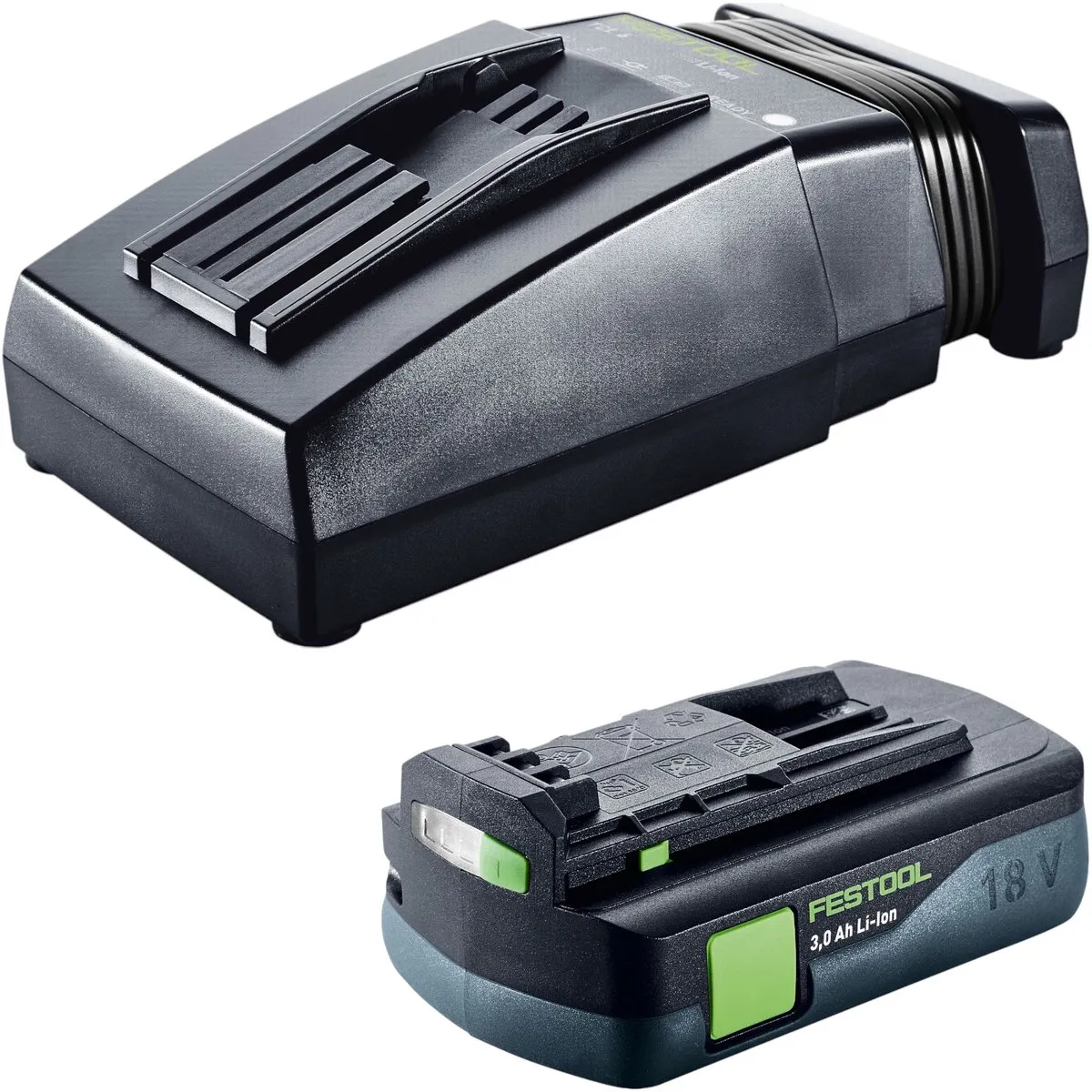 Festool DTSC 200-Basic Accu-Deltaslijper 18V - 145x195mm - 3,0Ah + Oplader