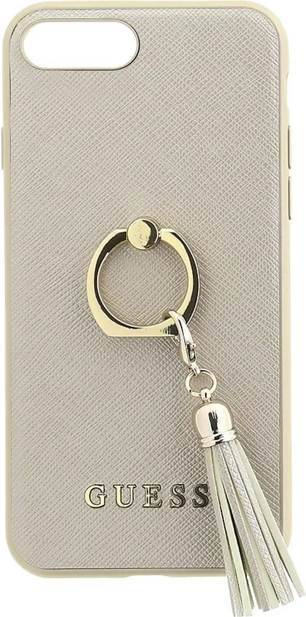 GUESS iPhone 8 Plus Hoesje - Goud - Kunstleer - afbeelding 3 van 5