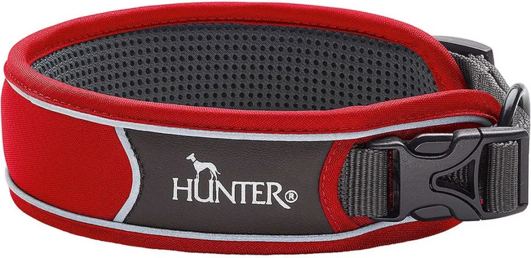 Hunter Divo Hondenhalsband - Rood - 25-35 cm