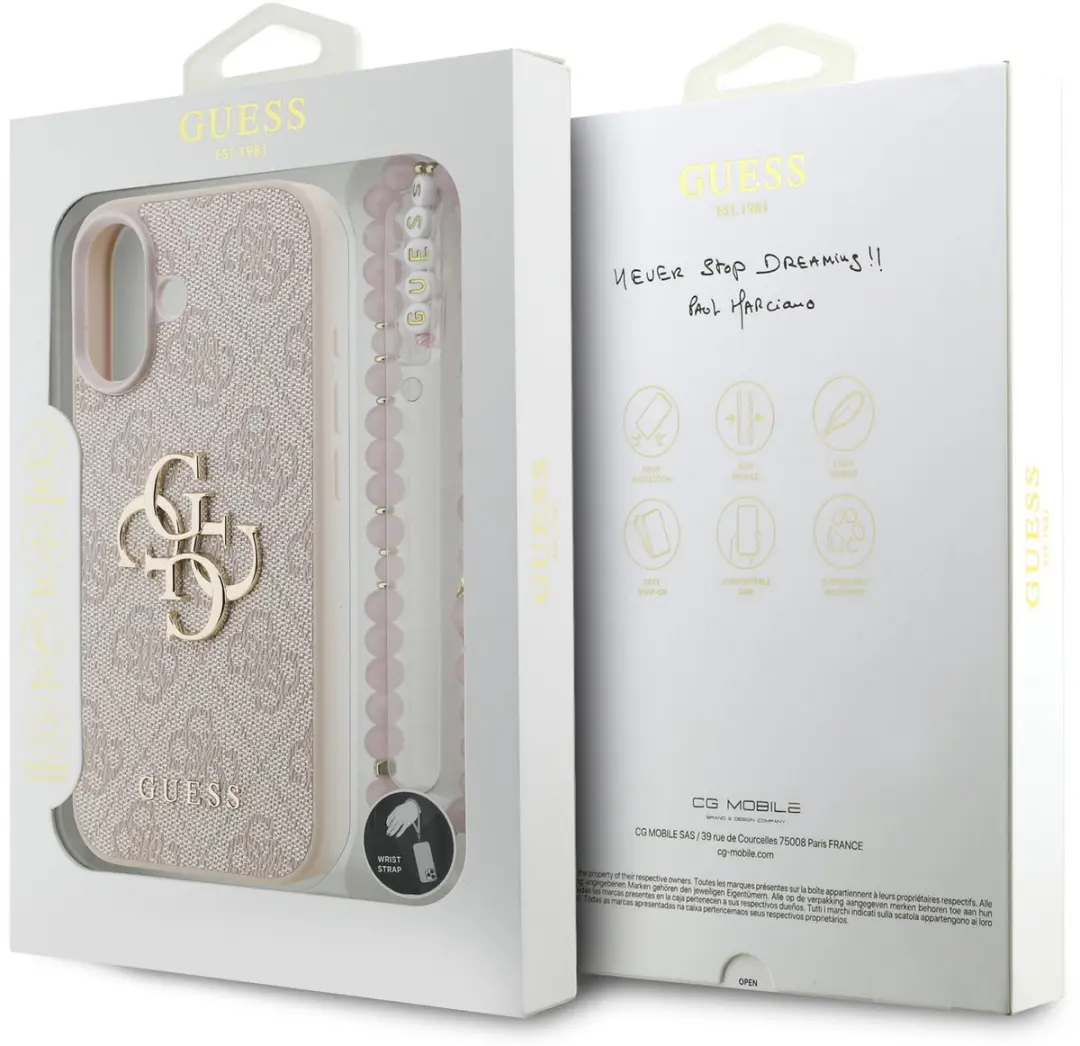 GUESS Telefoonhoesje iPhone 17 MagSafe - Roze