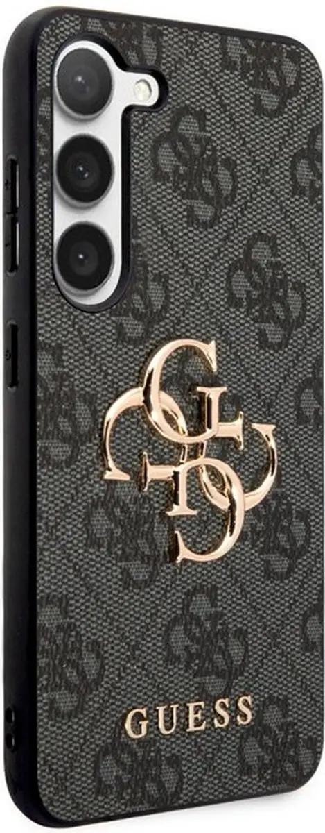 Guess 4G Metal Logo Back Case - Samsung Galaxy S23+ - Grijs