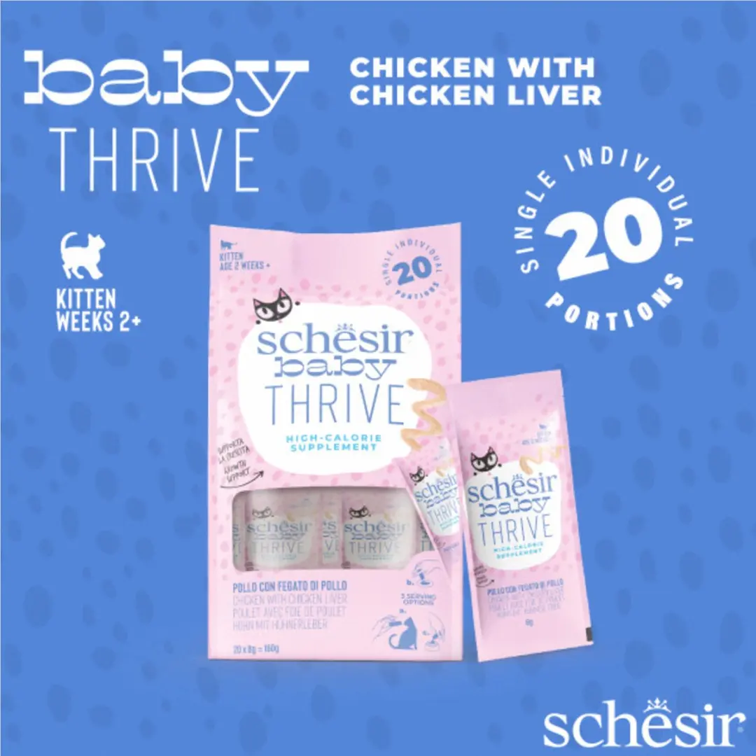 Schesir Baby Thrive Kitten Kip 20x8g