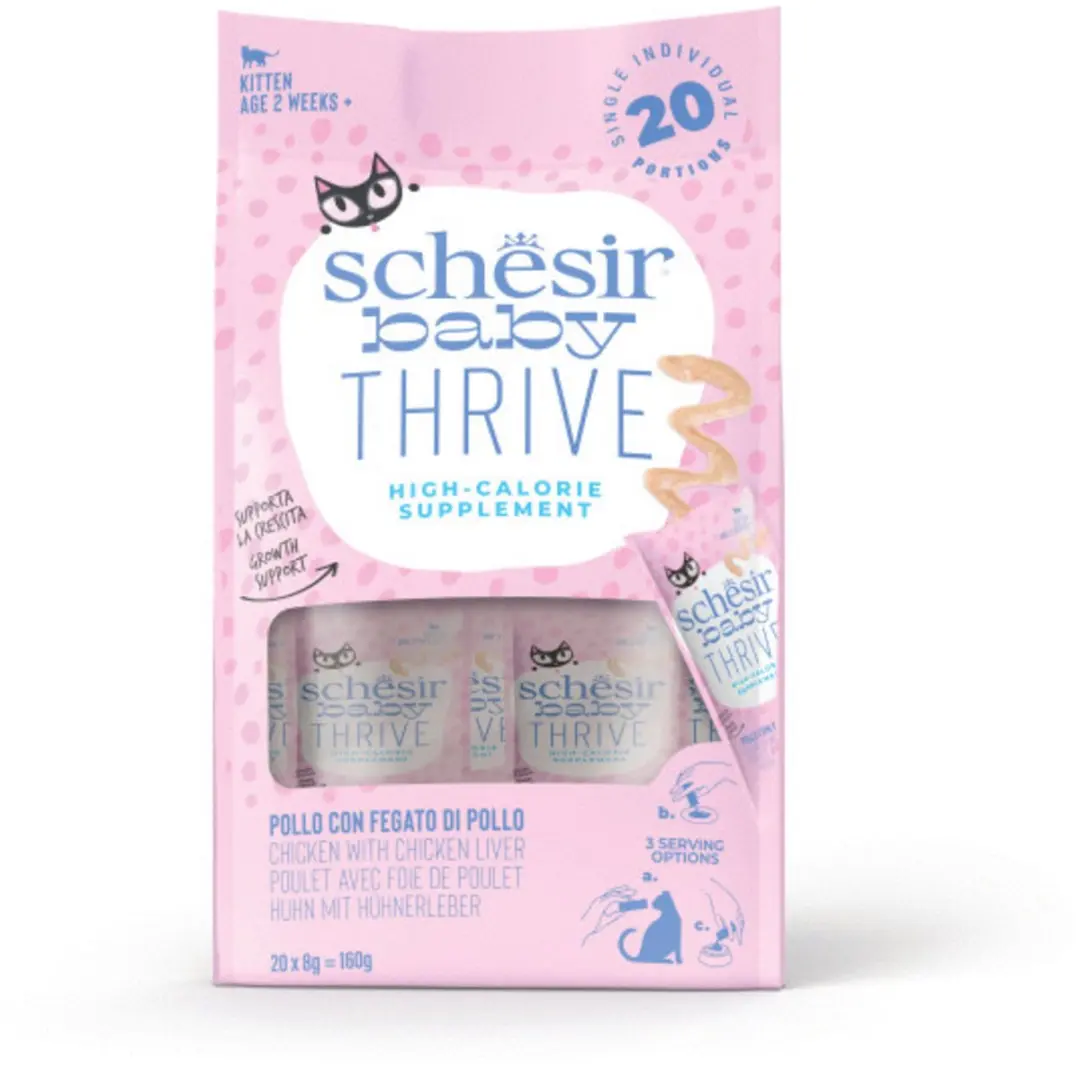 Schesir Baby Thrive Kitten Kip 20x8g