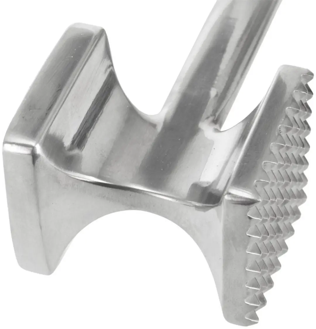 Orion Stalen Vleesmolen 26,5cm - Dubbelzijdig - Zwart/Zilver