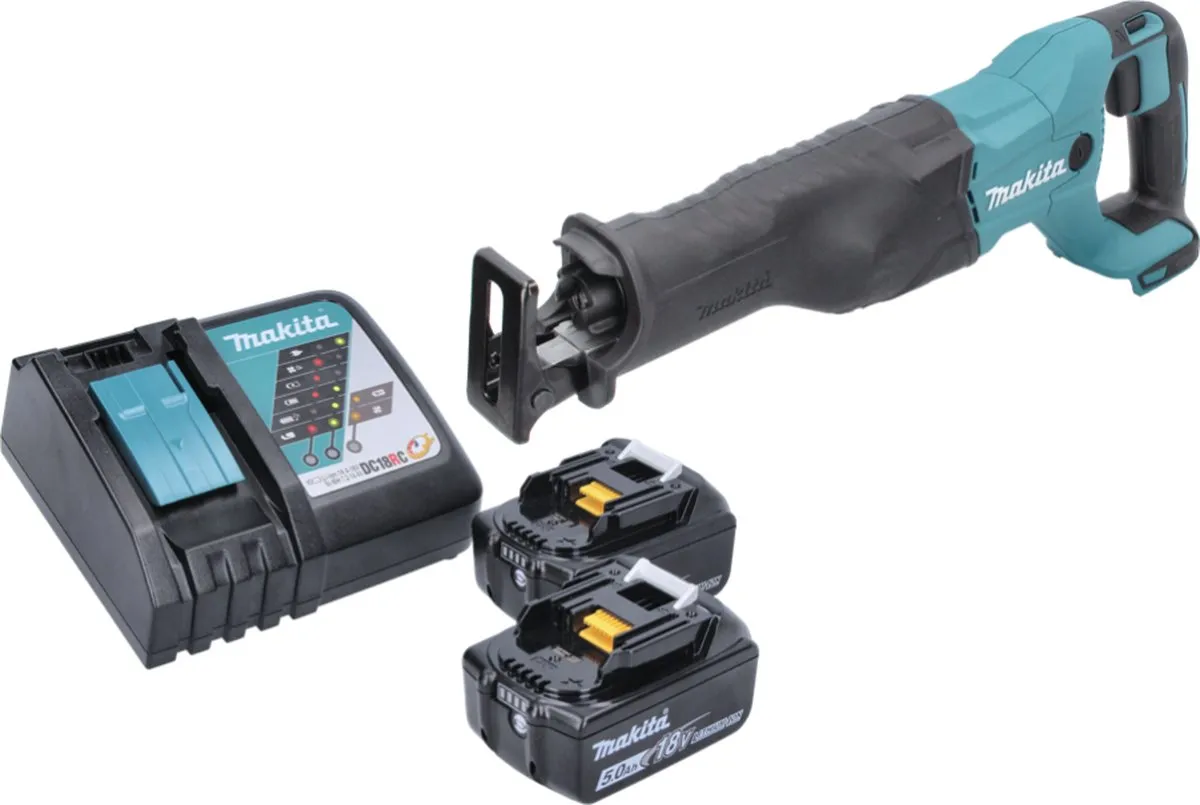 Makita DJR 186 RT Reciprozaag - 18V - 2x 5,0Ah Accu + Oplader