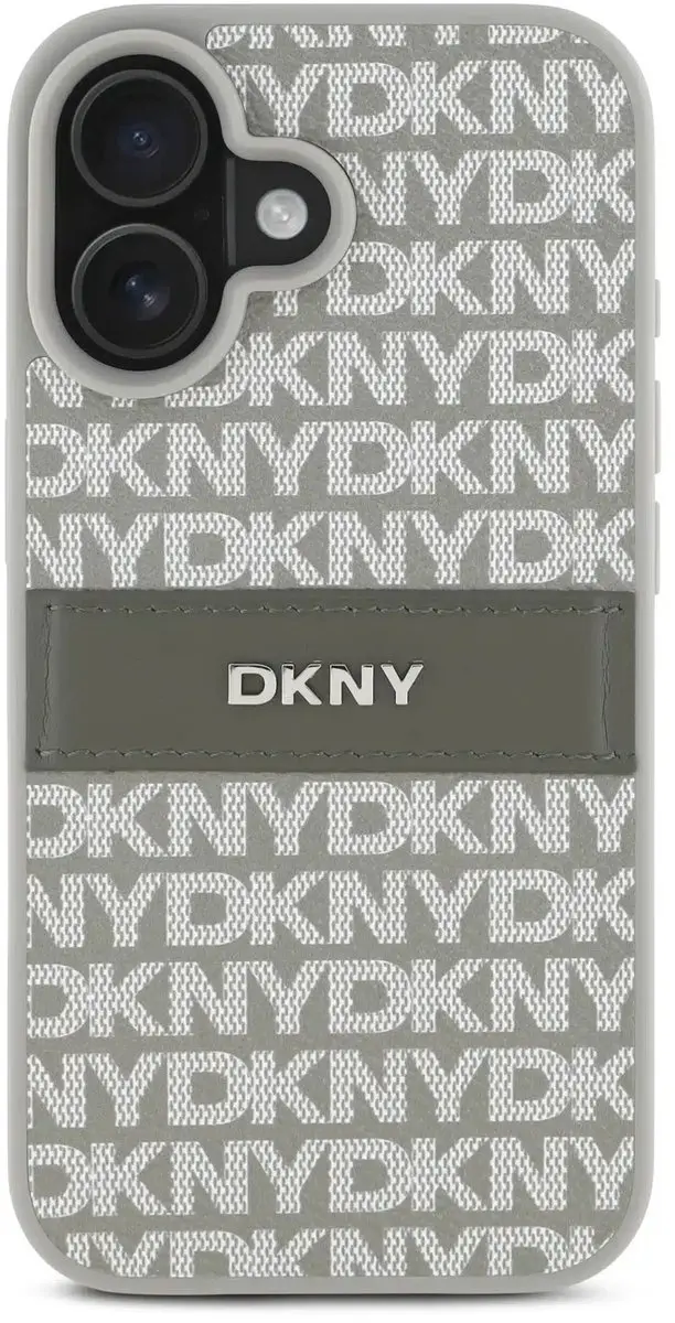 DKNY Backcover iPhone 16 - Beige - 3666339333348