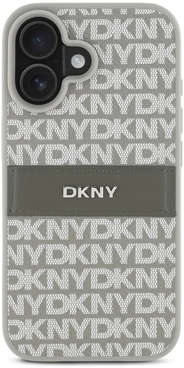 DKNY Backcover iPhone 16 - Beige - 3666339333348