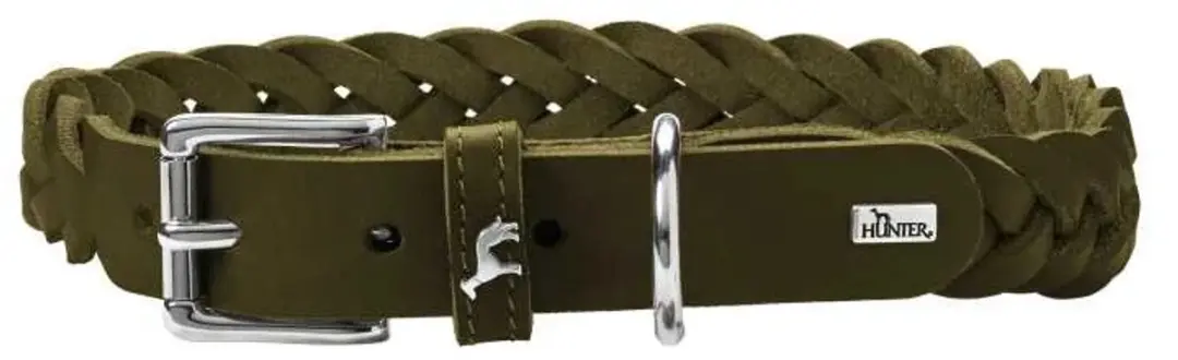 Hunter Hondenhalsband Solid Education Olive