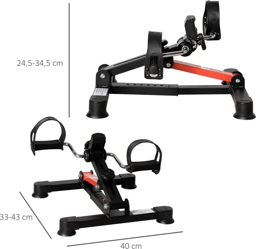 Homcom Mini Hometrainer - Zwart
