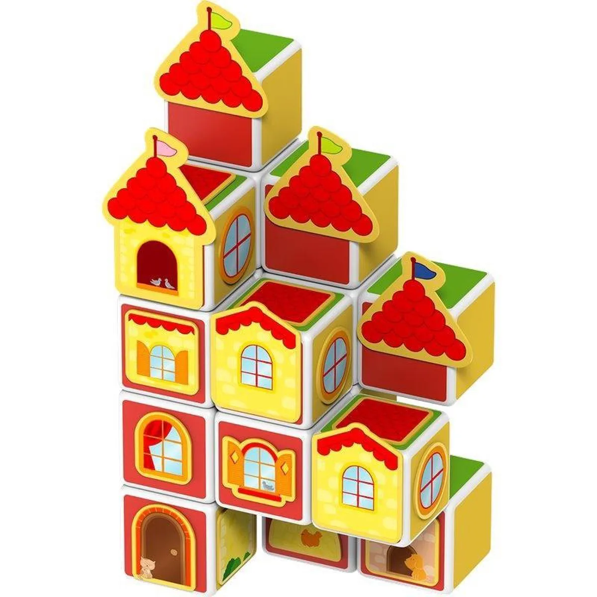 Geomag MagiCube Castles & Home 78-delig - Multicolor