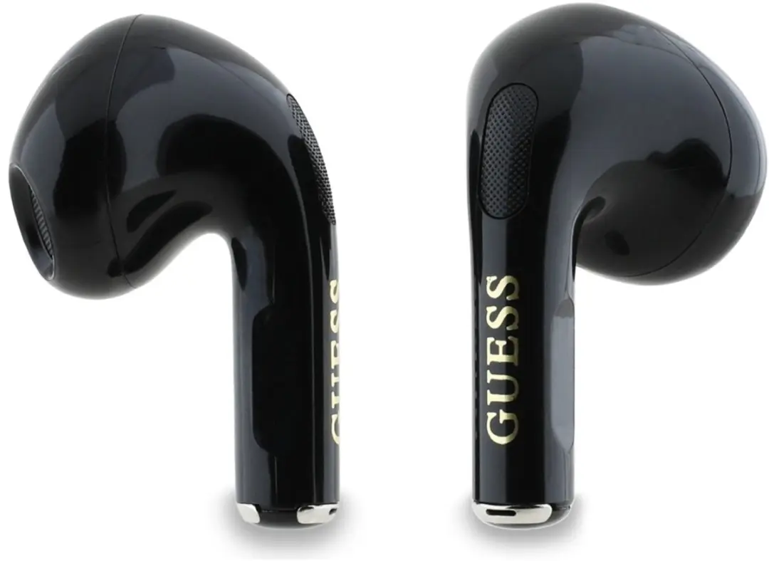 GUESS XMCC Glossy Effect Draadloze Oordopjes - GUTWSXMCCLK - Zwart