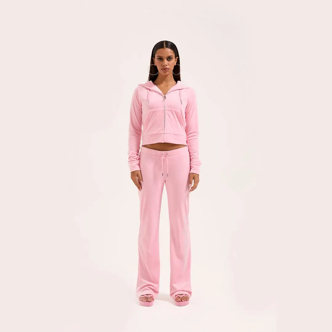 Juicy Couture Christine Classic Velour Trainingsbroek - Maat M - Roze