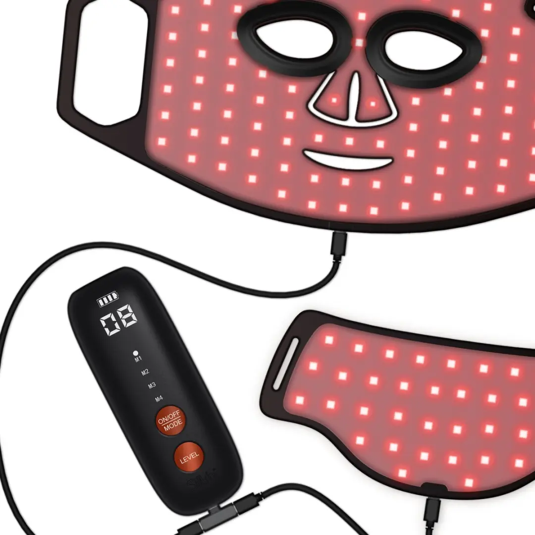 Silk'n Dual LED Face & Neck Mask FNLMBU3PE1001 - Huidverjonging - Zwart