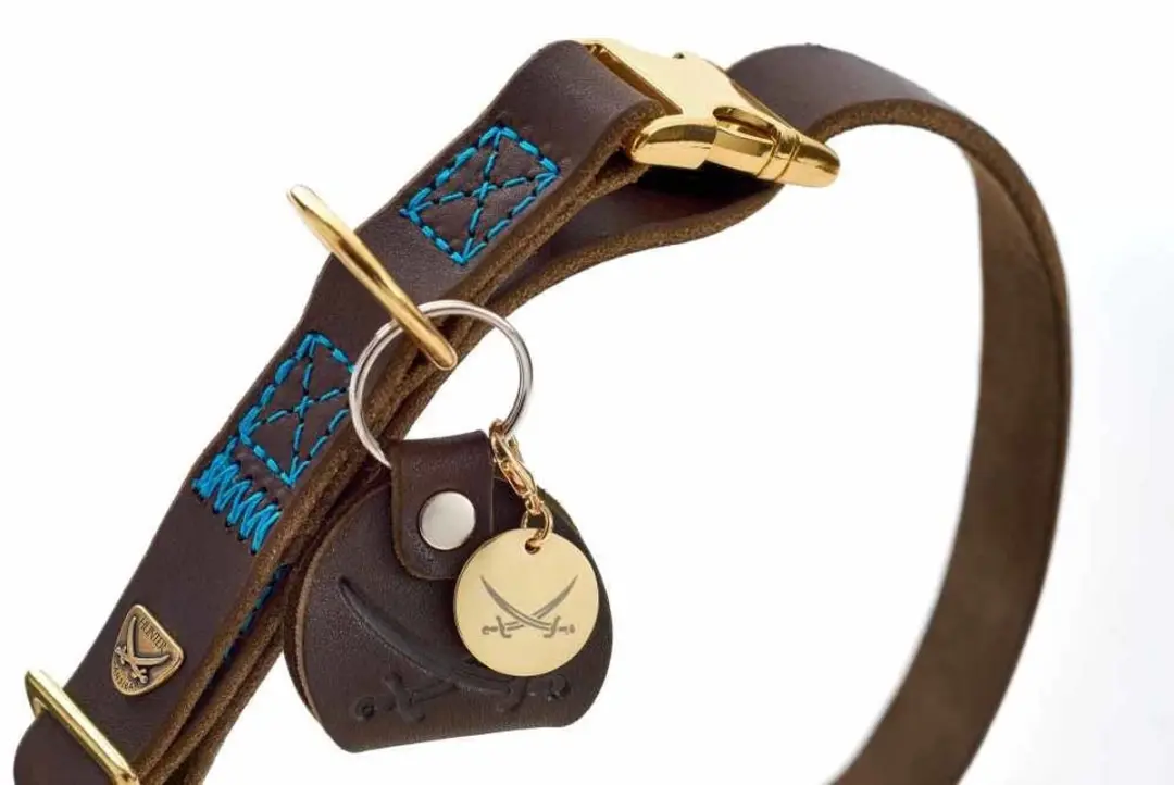 Hunter Hondenhalsband Sansibar Donkerbruin M