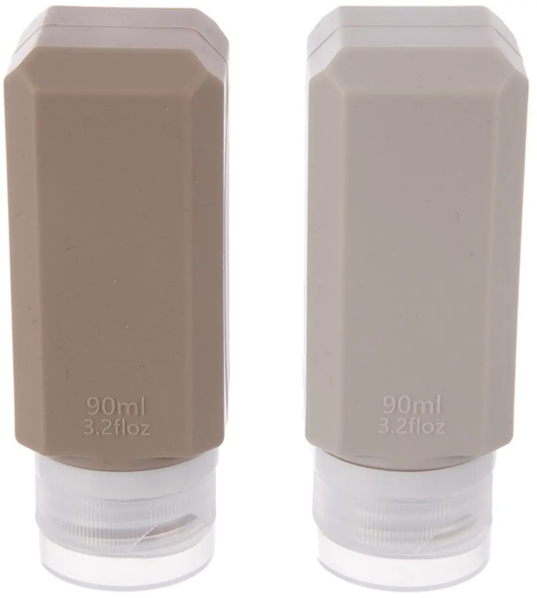 Orion Reisflesjes 5-delig Silicone - 90ml - Beige