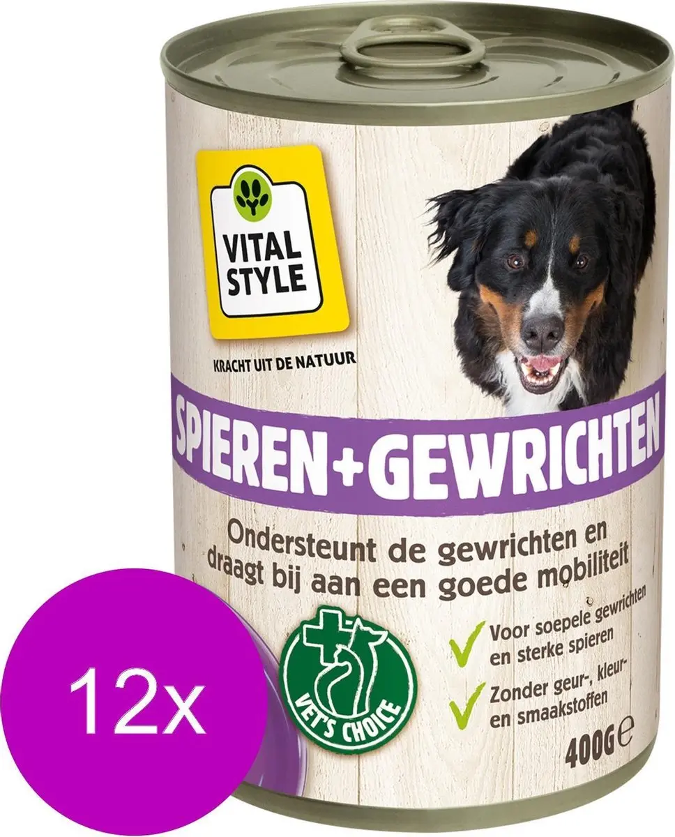 Vitastyle Blik Vitaal Vlees Spieren + Gewrichten Hondenvoer
