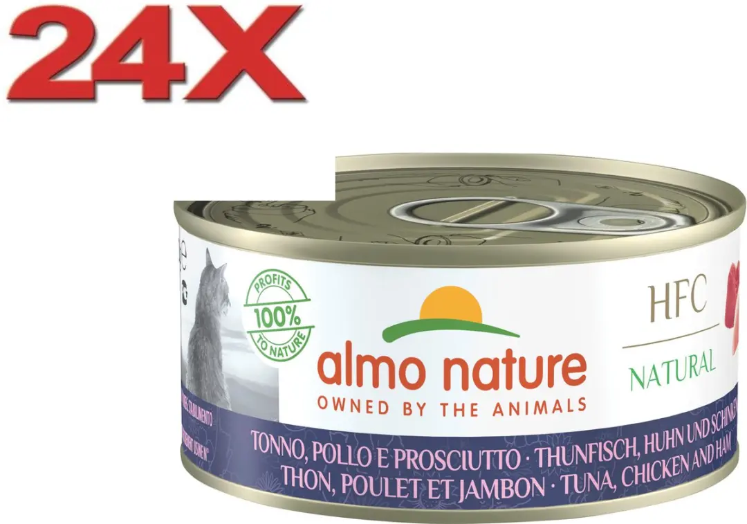 Almo Nature Cuisine Tonijn Kip Ham Kattenvoer 24x70g