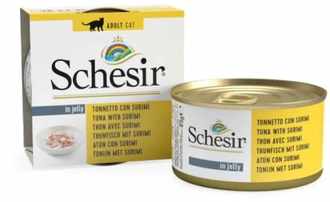 Schesir Kattenvoer Tonijn & Surimi in Gelei - 12x85g