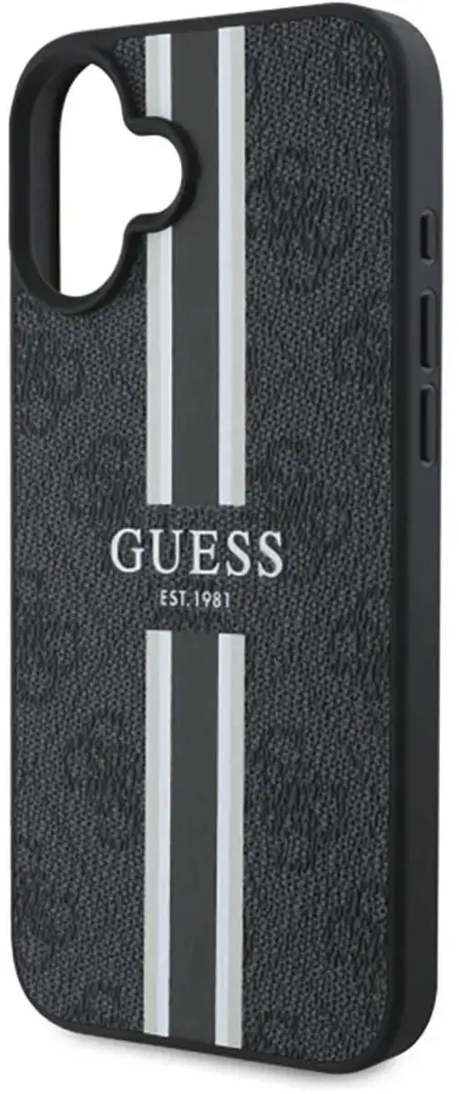 Guess Hardcase iPhone 16 MagSafe - Zwart