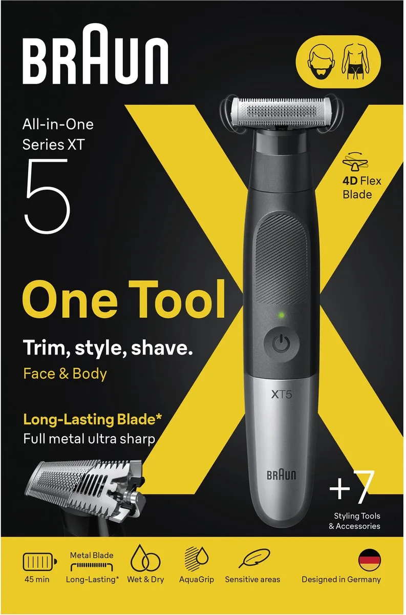 Braun All-in-One Series X XT5100 Trimmer - Grijs - afbeelding 6 van 6