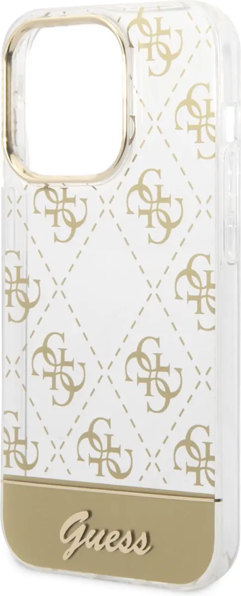 GUESS iPhone 14 Pro TPU Back Cover - Goud - MagSafe - afbeelding 2 van 6