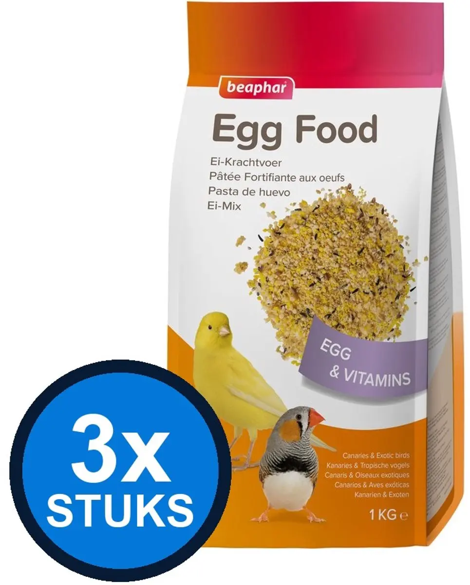 Beaphar Ei-Krachtvoer Kanaries & Tropische Vogels 1kg