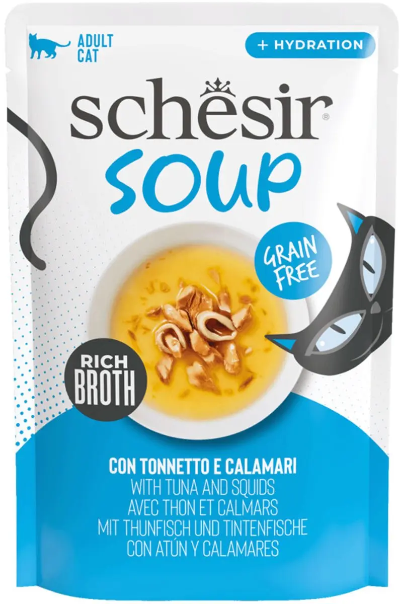 Schesir Complementary Nat Tonijn & Inktvis Kattenvoer