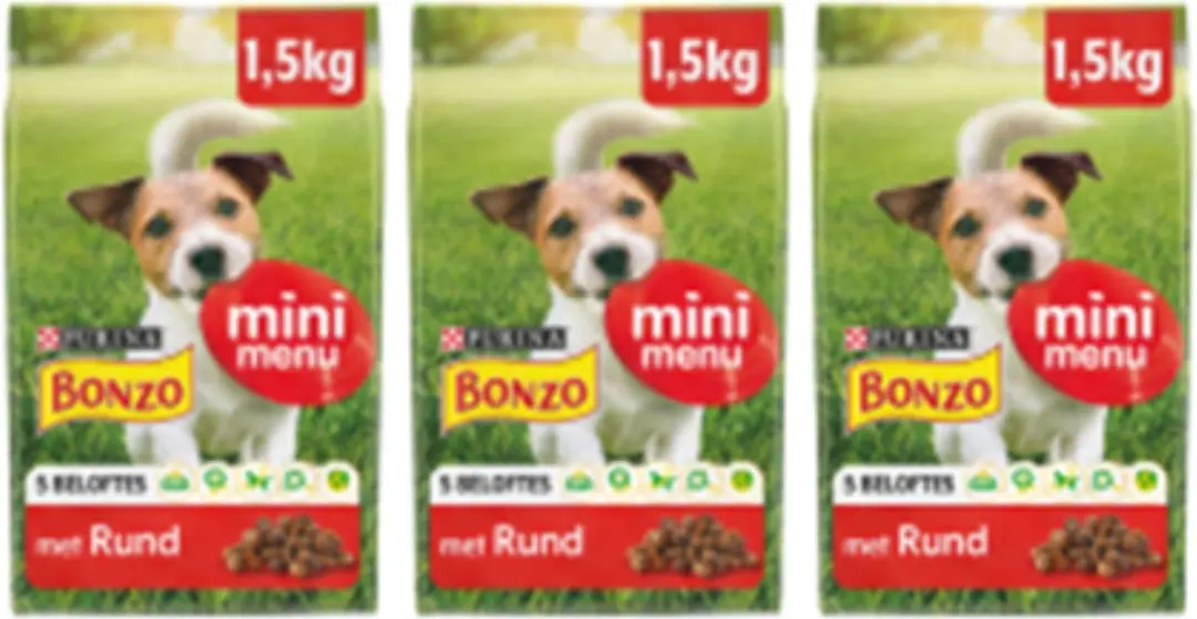 Bonzo Friskies Droog Mini Menu Rund