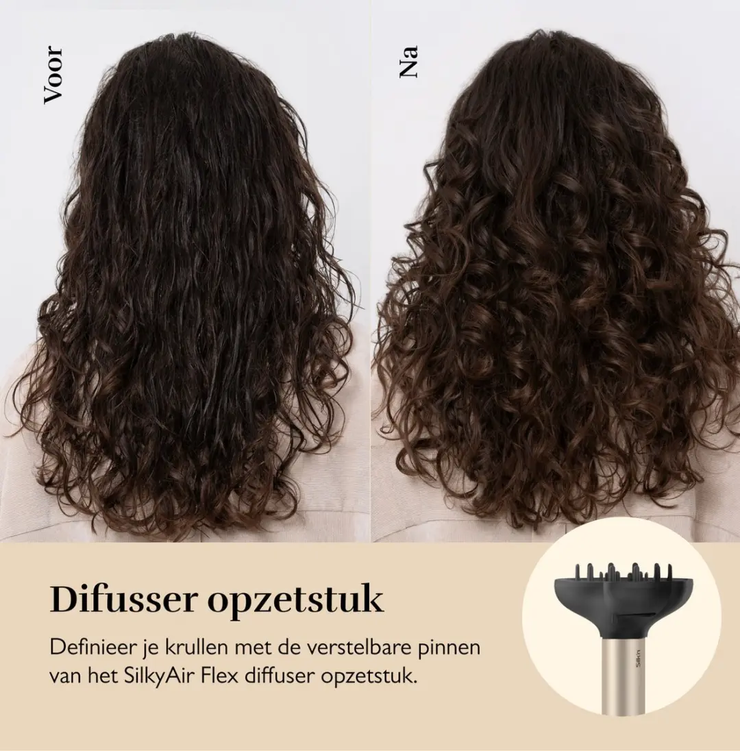 Silk'n SilkyAir Flex 8-in-1 Airstyler - 1300W - Zwart