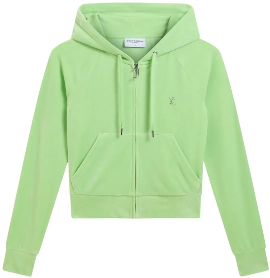 Juicy Couture Madison Col Out Hoodie - M - Groen