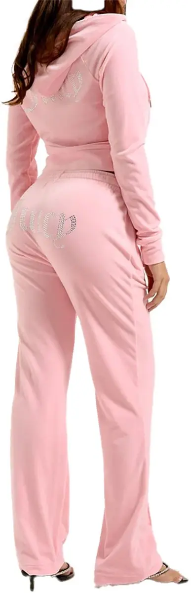 Juicy Couture Tina Velour Track Pant - Roze - Maat S