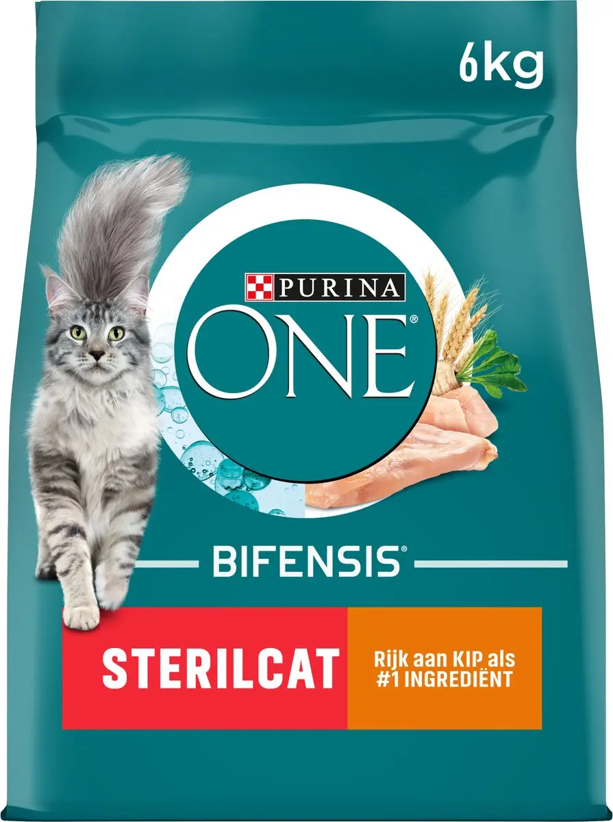 Purina ONE Sterilcat Droogvoer Kip & Tarwe 6 kg