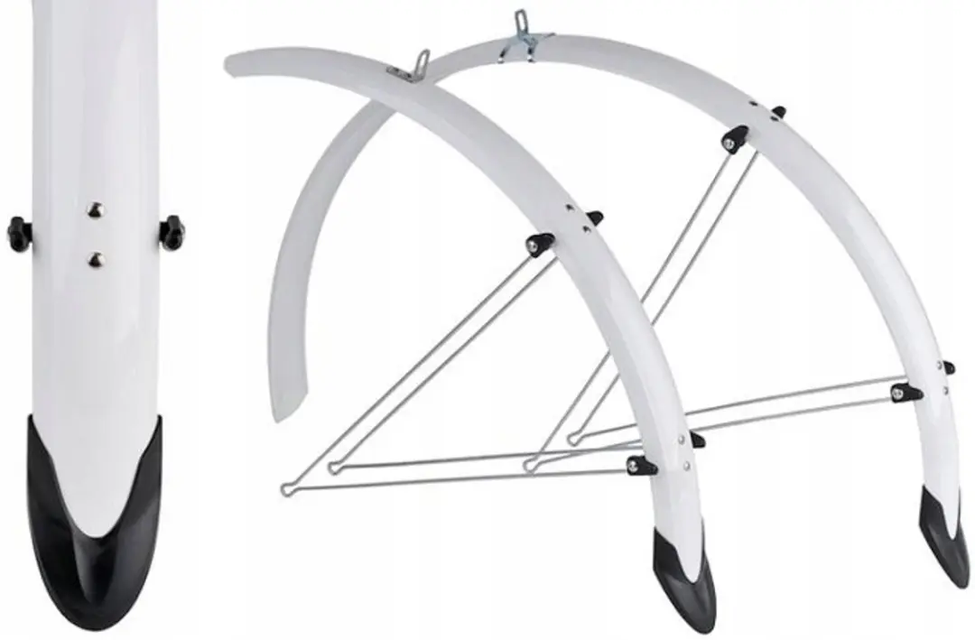 Orion 26" Witte Fietsspatborden 53mm