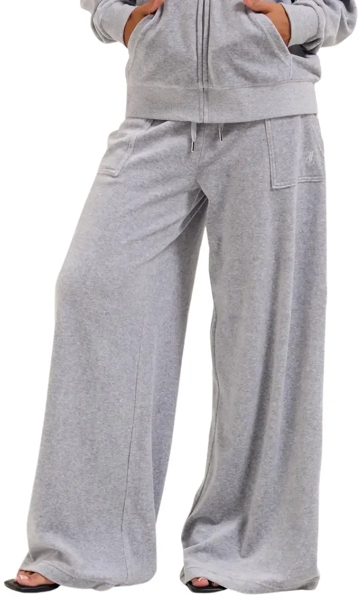 Juicy Couture Yuka Wide Leg Jogger - Maat S - Grijs