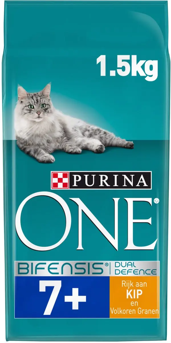 Purina ONE Senior Kattenvoer Kip/Volkoren Granen 1,5 kg