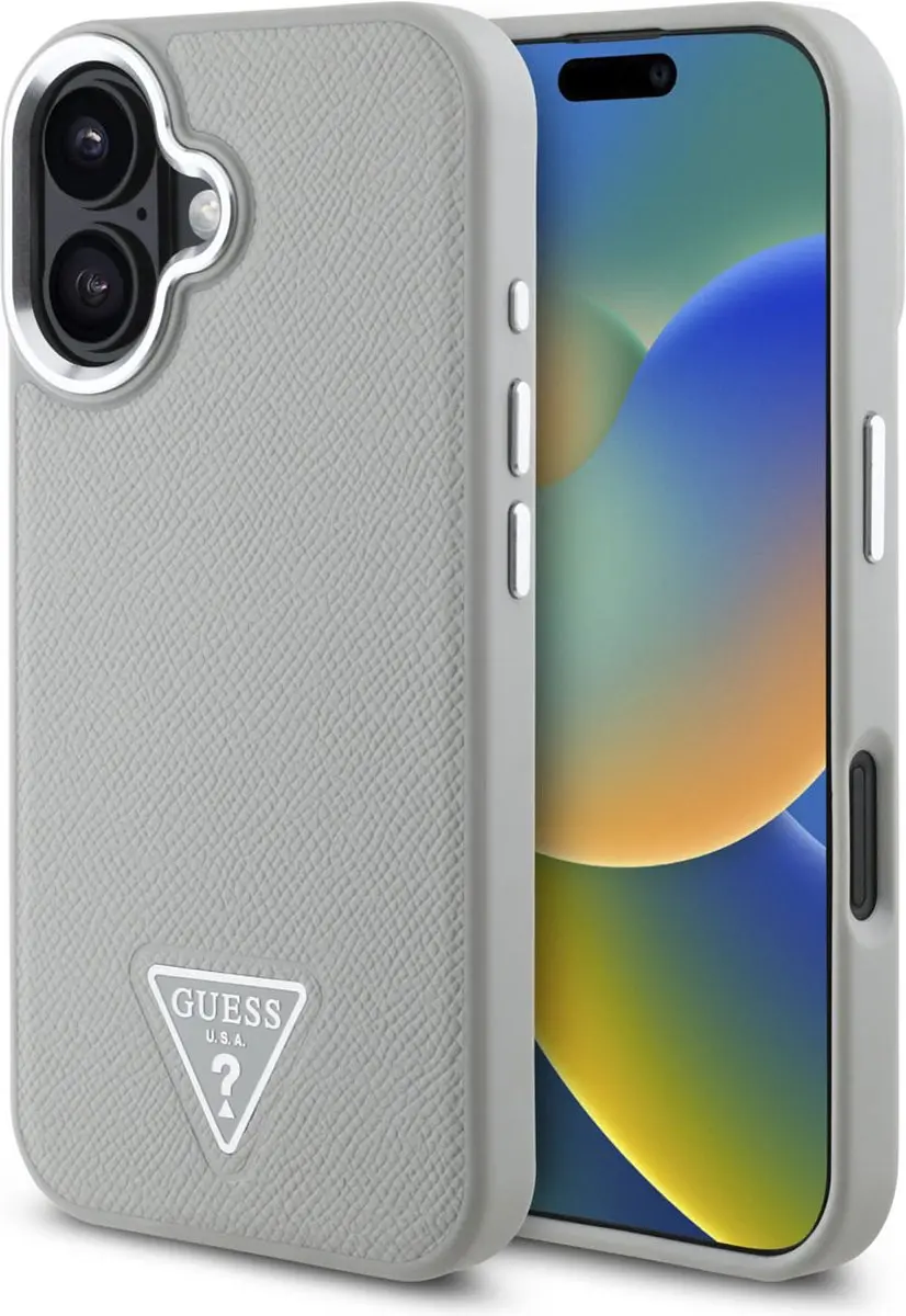 GUESS Grained Triangle Case iPhone 16