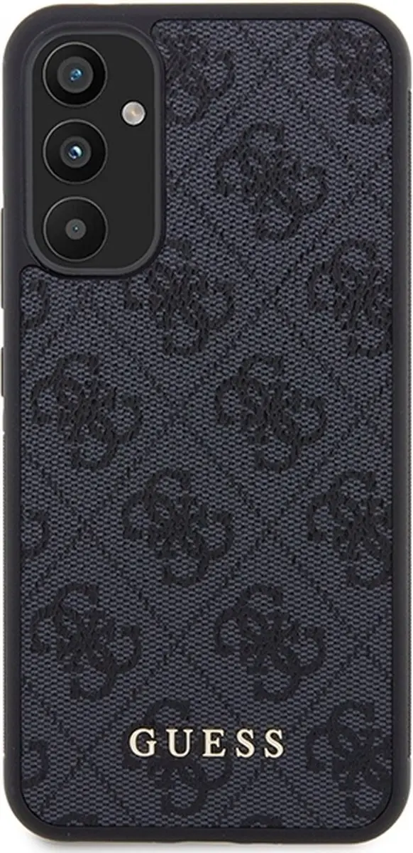 GUESS Hard Case 4G Logo Metaal Grijs GUHCSA34G4GFGR - Samsung Galaxy A34