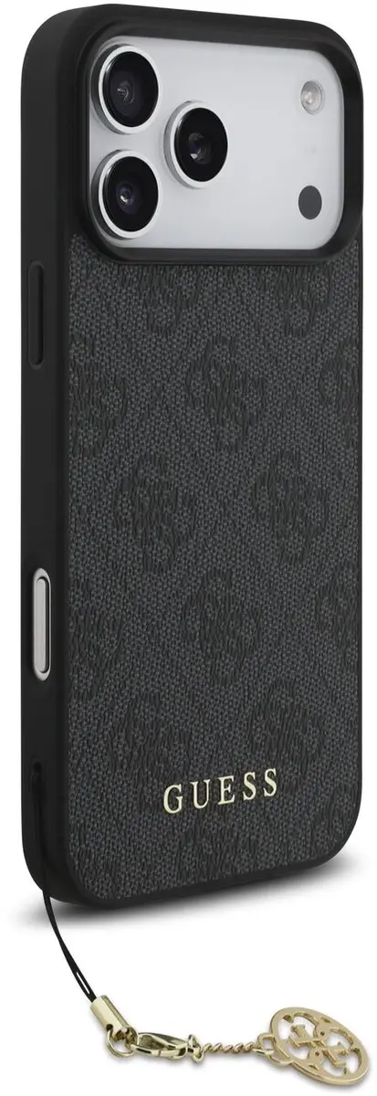 GUESS 4G Charm Backcover iPhone 17 Pro Max - Grijs - 14664