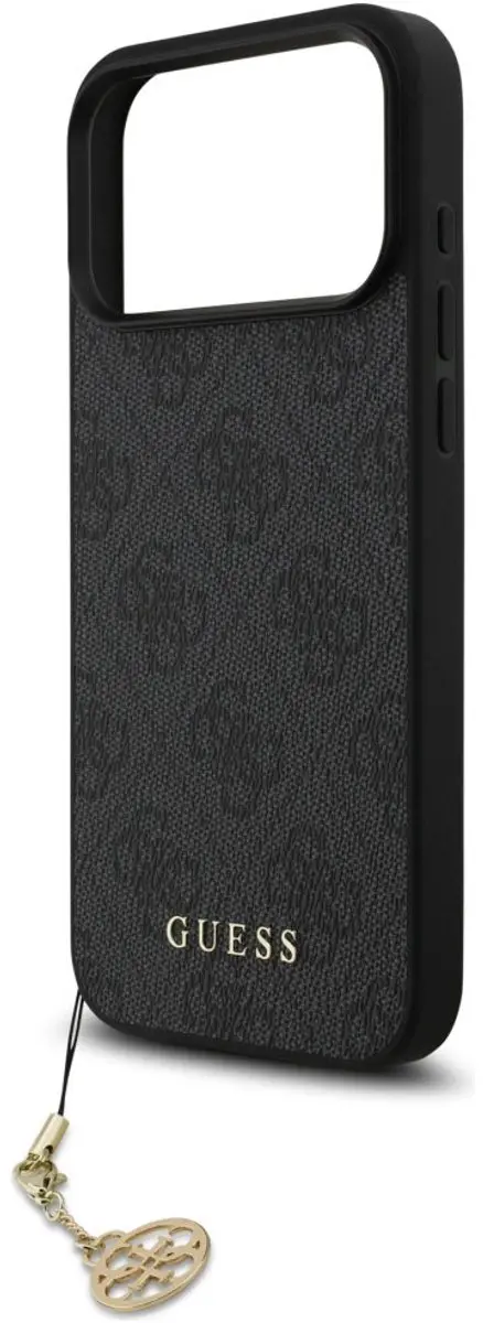 GUESS 4G Charm Backcover iPhone 17 Pro Max - Grijs - 14664