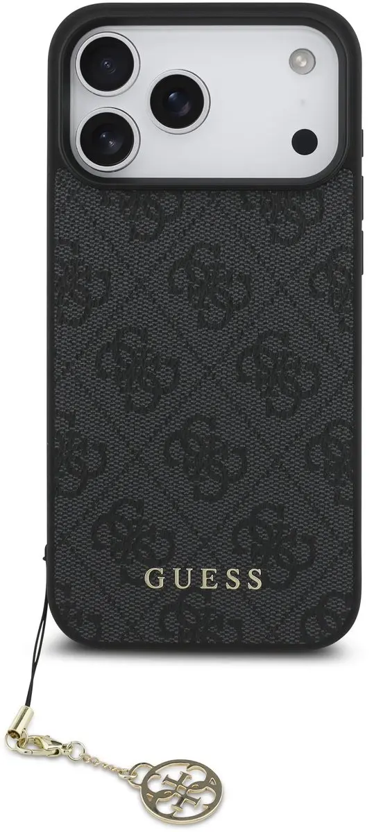 GUESS 4G Charm Backcover iPhone 17 Pro Max - Grijs - 14664