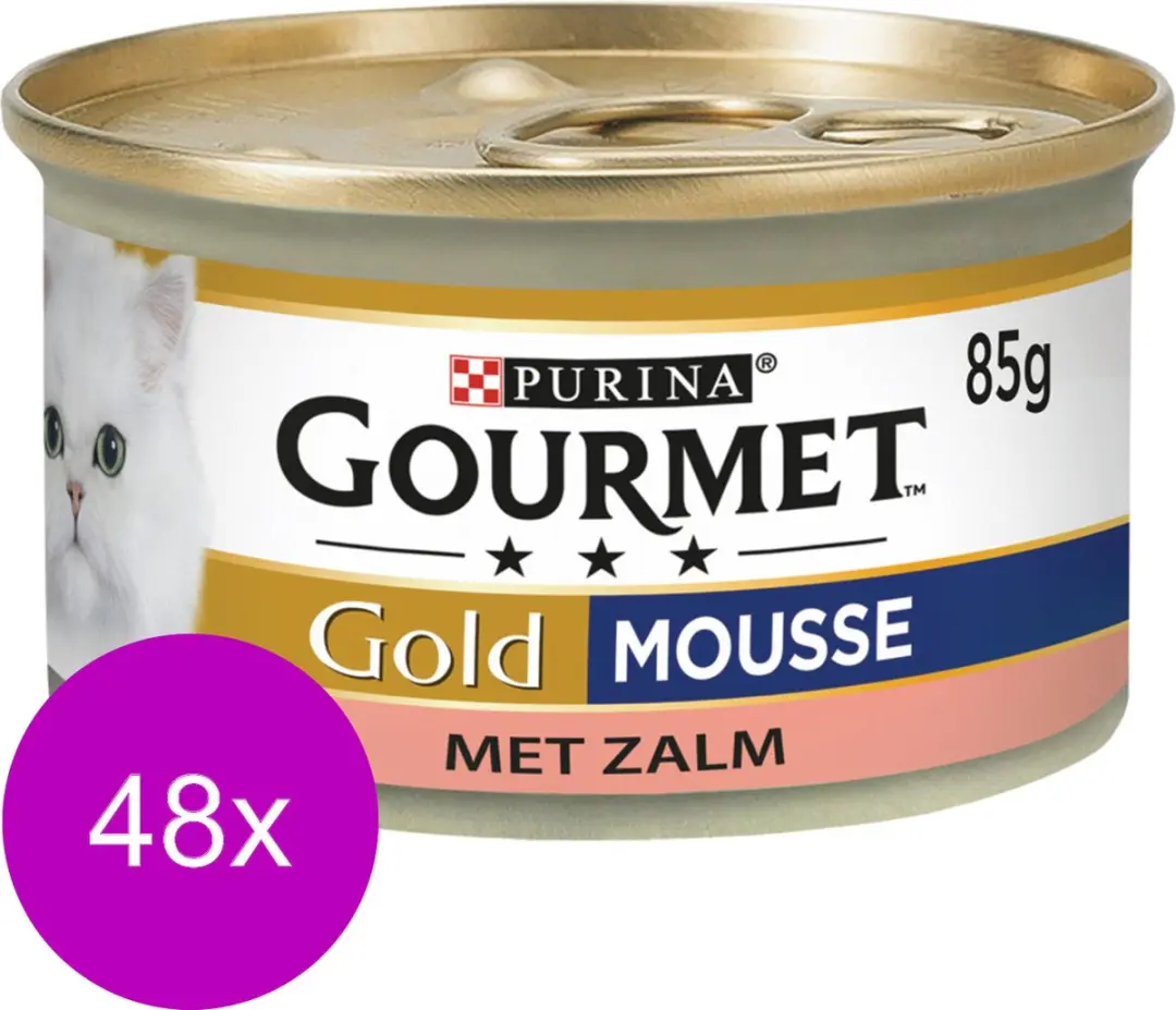 Gourmet Gold Mousse Kattenvoer 85g - 48 Stuks