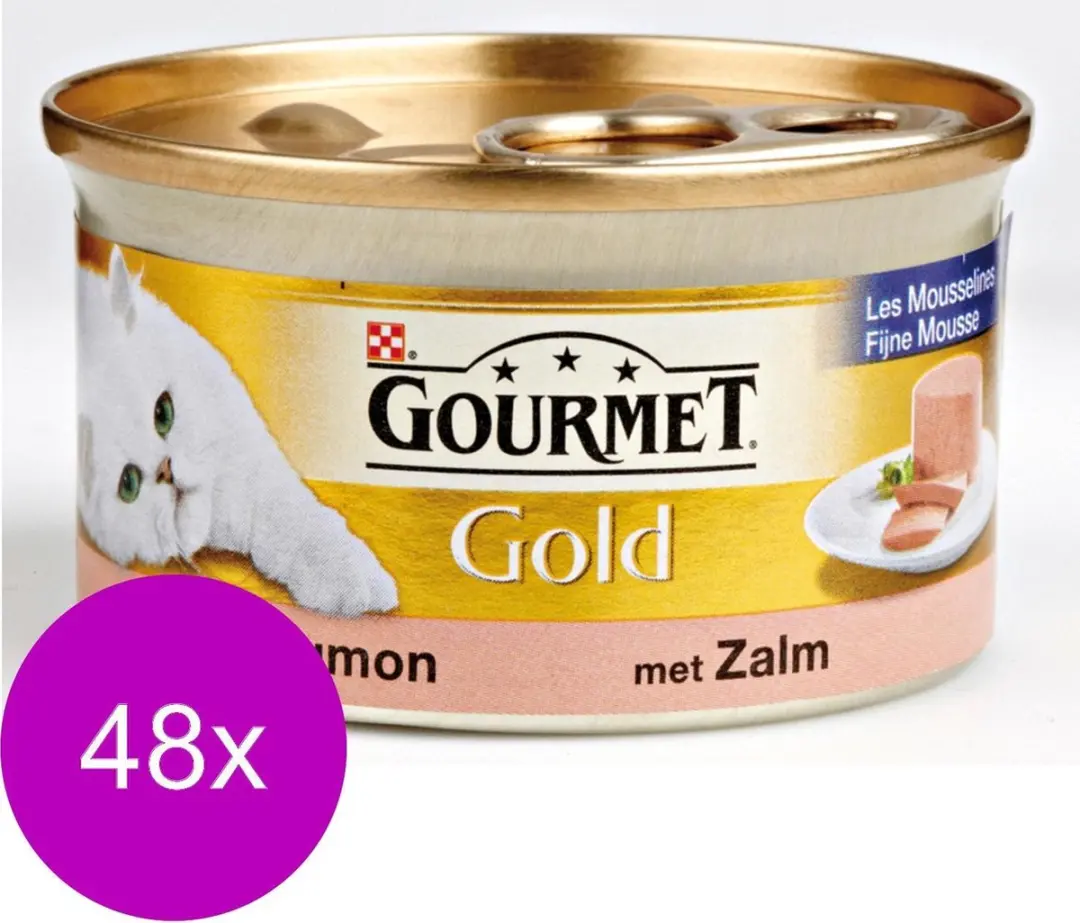 Gourmet Gold Mousse Kattenvoer 85g - 48 Stuks